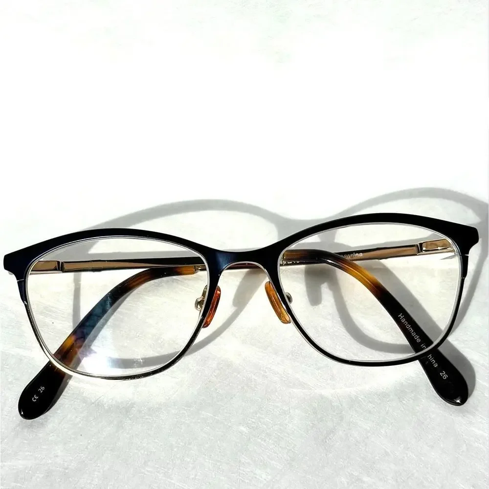 Lilly Pulitzer Women's Cat Eye Blue & Gold Reading Glasses - Chic Eyewear
